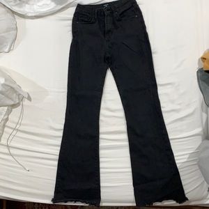 Black flare jeans